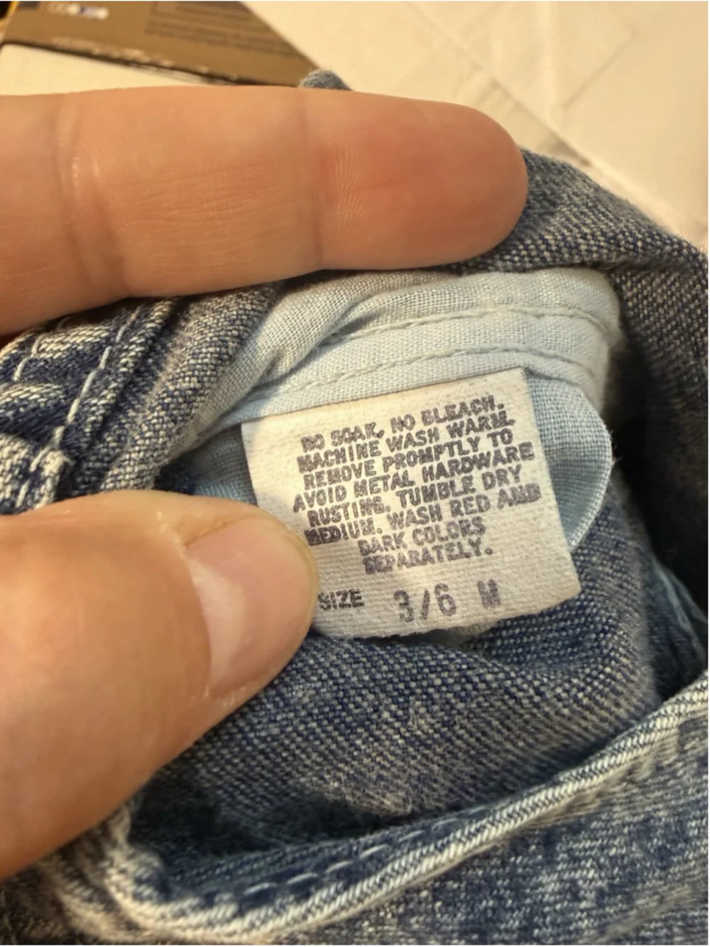 Vintage Oshkosh B'Gosh Kids Denim Overalls Acid Wash 3-6 Months 80s 90s USA